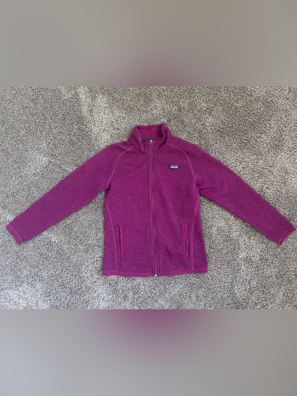 Patagonia Better Sweater Full Zip Size YXL (14) Mulberry Color